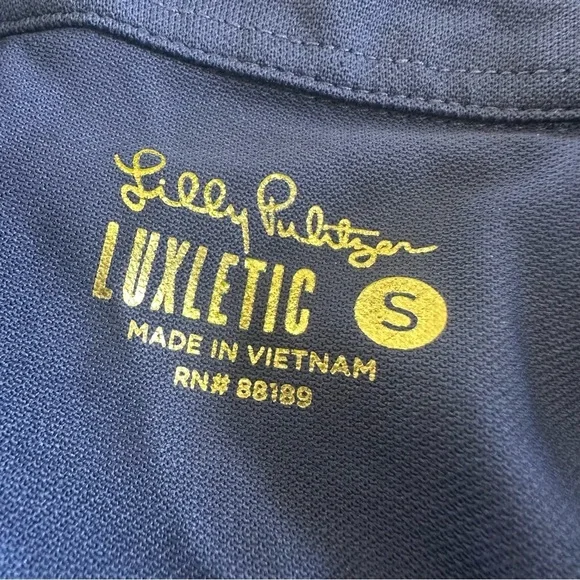 Lilly Pulitzer Martina Luxletic Knit Collared V-Neck Sleeveless Ruffle Top Small - Picture 5 of 12